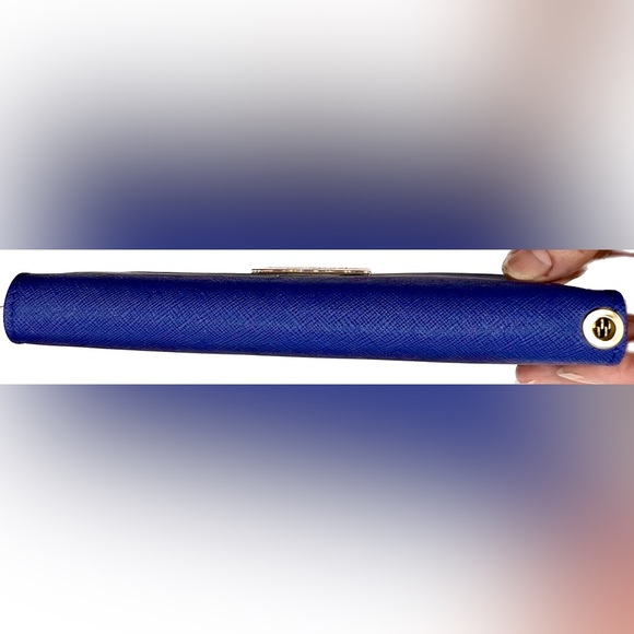 Beautiful Kate Spade ♠️ Cameron Street Stacy Bifold Wallet Dark Blue, Excel Cond - Picture 7 of 12